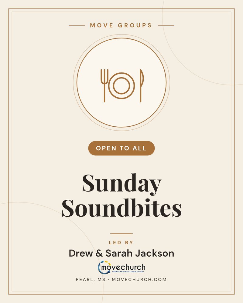 Sunday Soundbites - Open to All, led by Drew & Sarah Jackson
