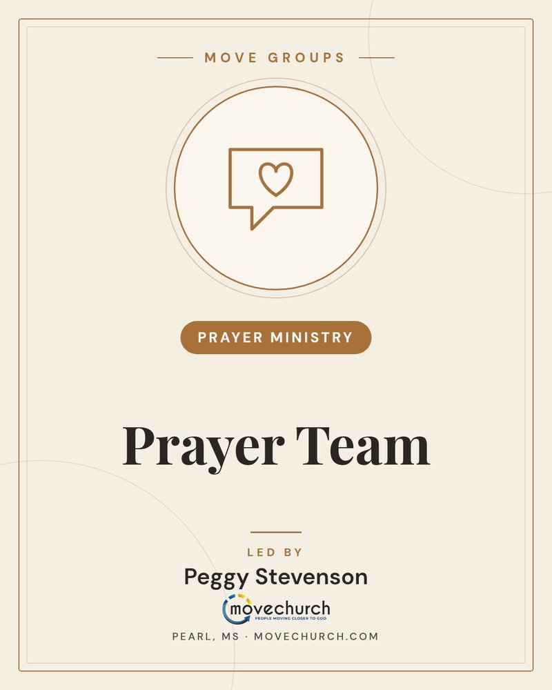 Prayer Team - Prayer Ministry, led by Peggy Stevenson