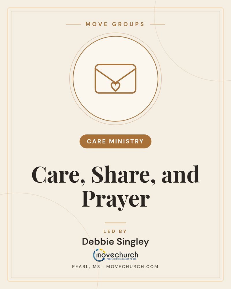 Care, Share, and Prayer - Care Ministry, led by Debbie Singley
