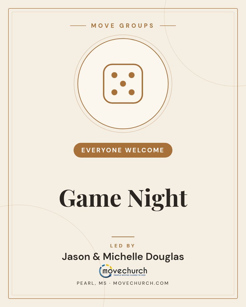 Game Night - Everyone Welcome, led by Jason & Michelle Douglas